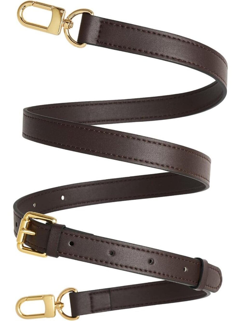 Genuine Vachetta Leather Adjustable Purse Strap for Shoulder Bag & Handbag